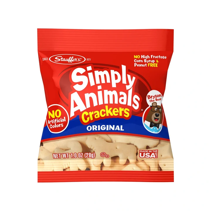 Individual Original animal cracker snack bag